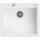TEKA Fregadero  bajo encimera  TEGRANITE FORSQUARE 50.40 TG V.AUTO BLANCO ARTICO. 115230009, Una cubeta, Blanco, acabado sinté